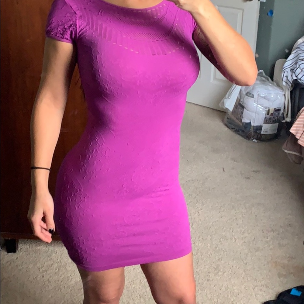Bebe bodycon pink dress